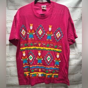 Vintage 90s, EZL Marcy N Me, 3D‎ Graphic cotton Tee, USA L/XL